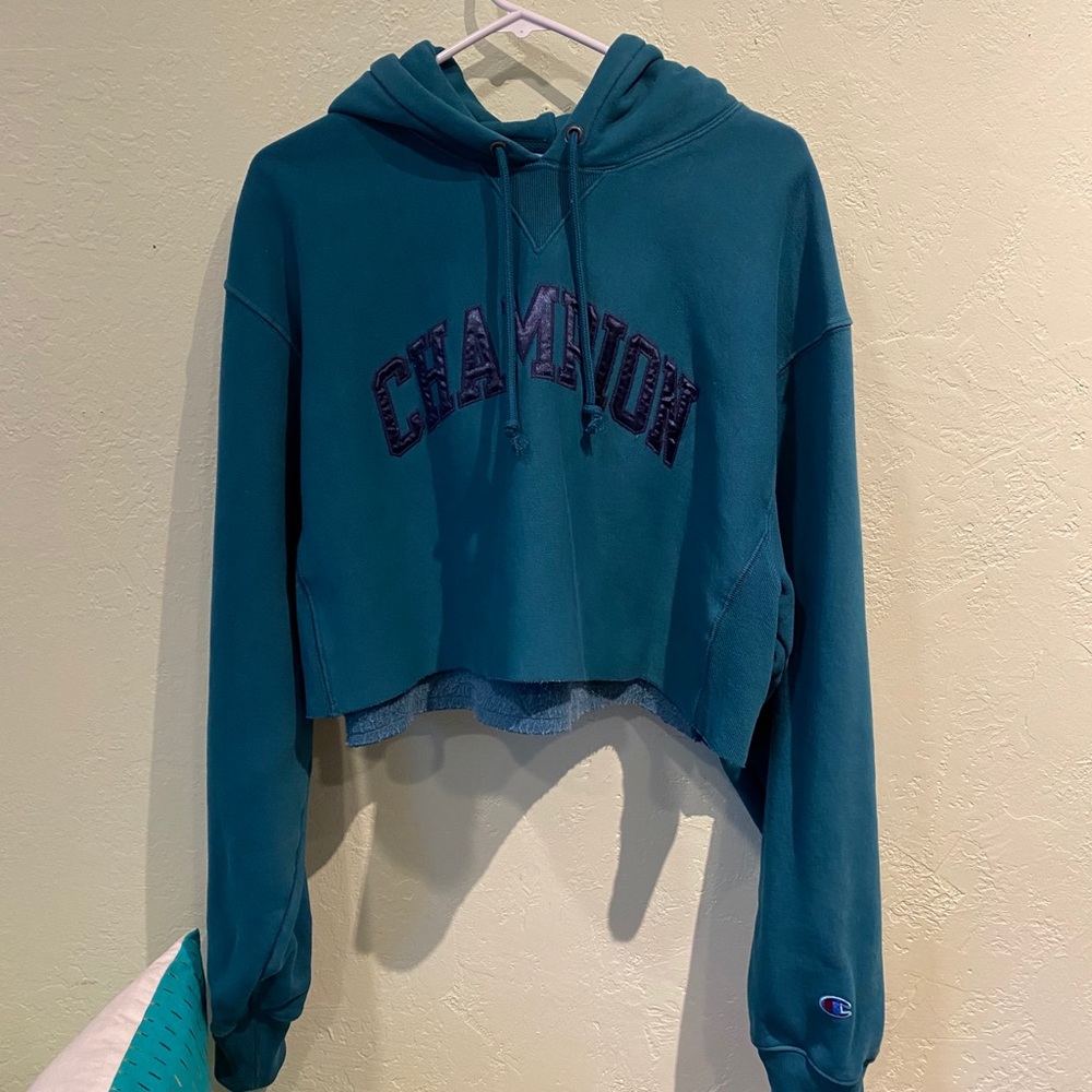 Cropped champion hoodie